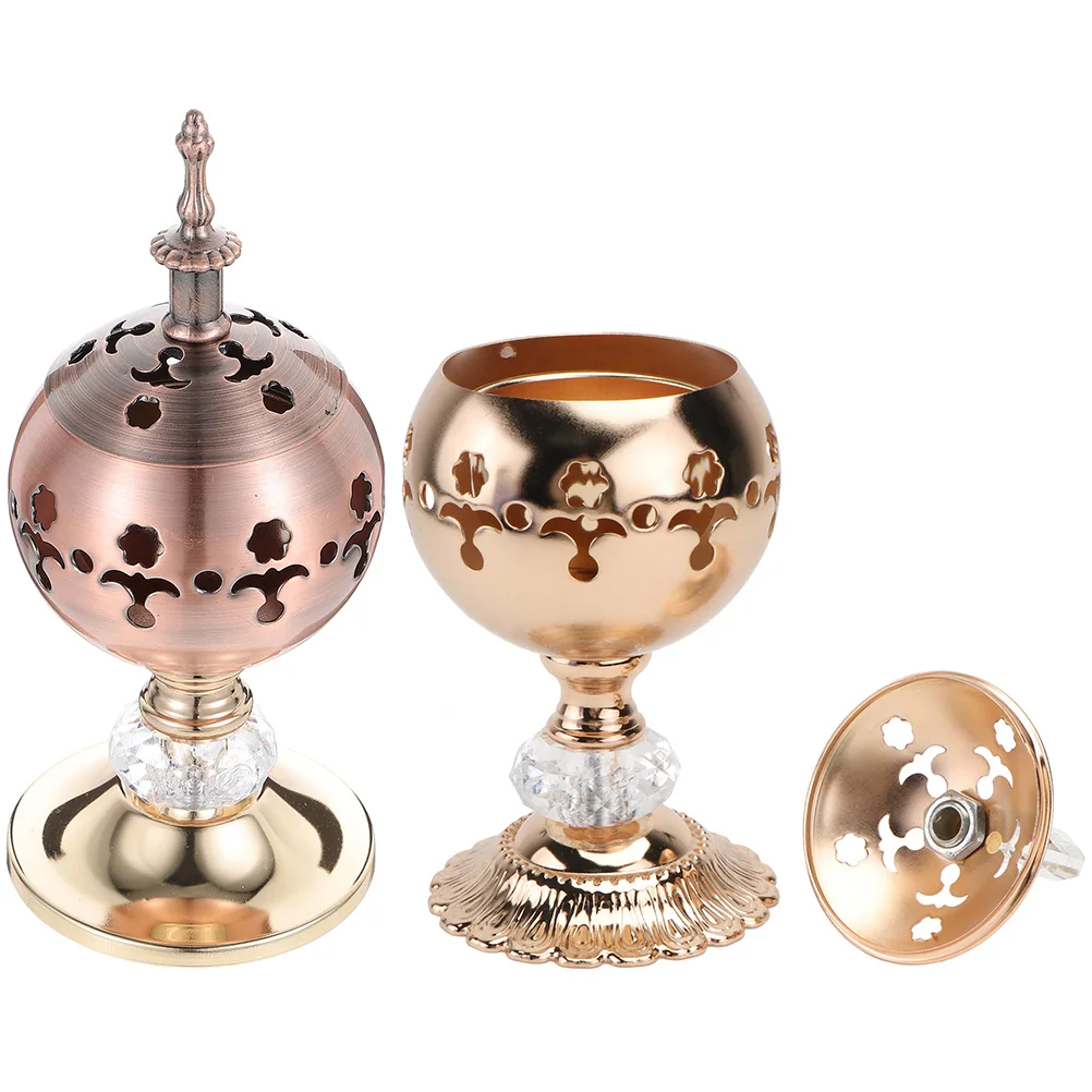 

Burner Holdermetal Vintage Votive Cone Catholic Aromatherapy Ornaments Holders Arabian Frankincense Pot Mabkhara Bakhoor Eid