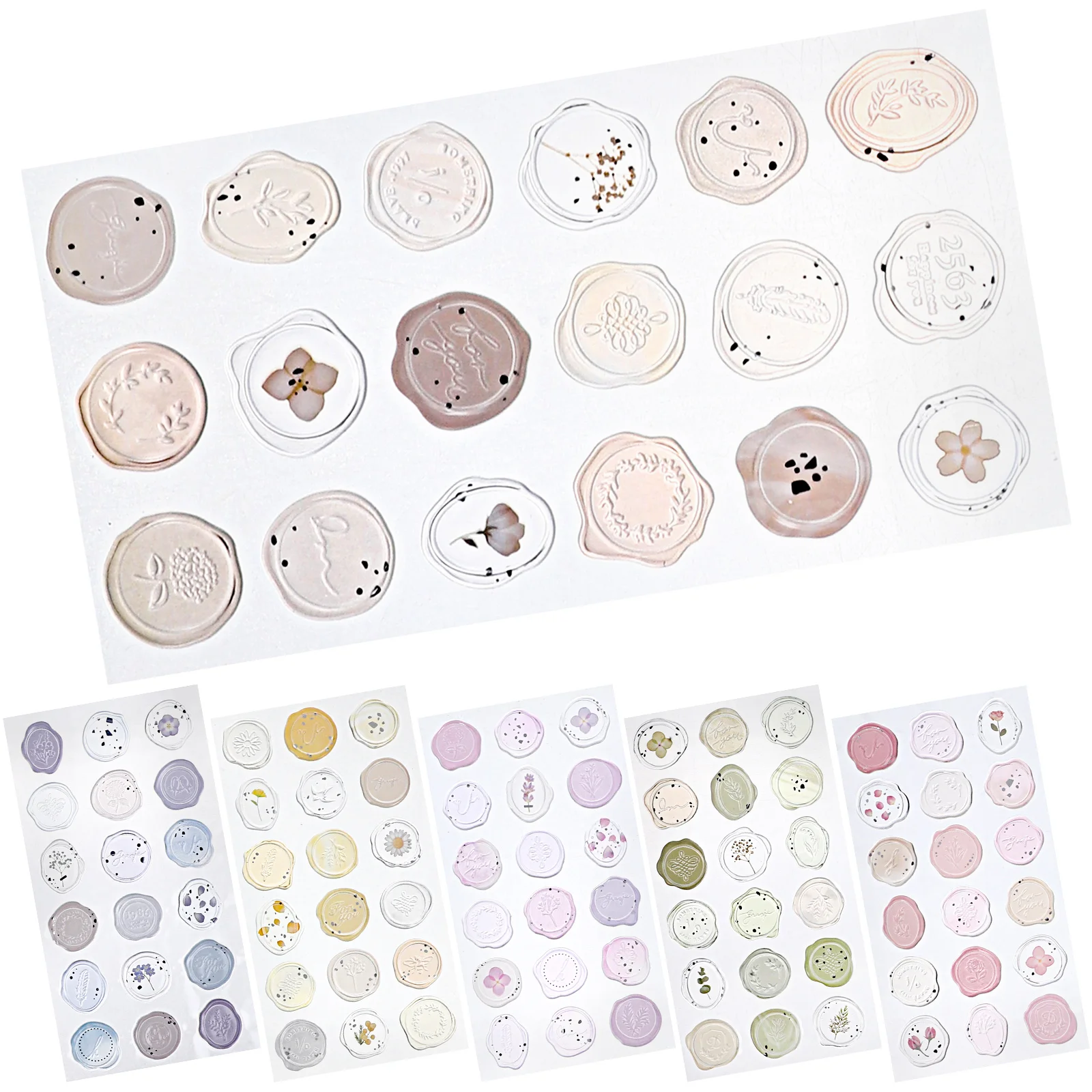 

Wedding Invitation Stickers Wax Seal Stamp Envelope Small Decals Adhesive Envelopes