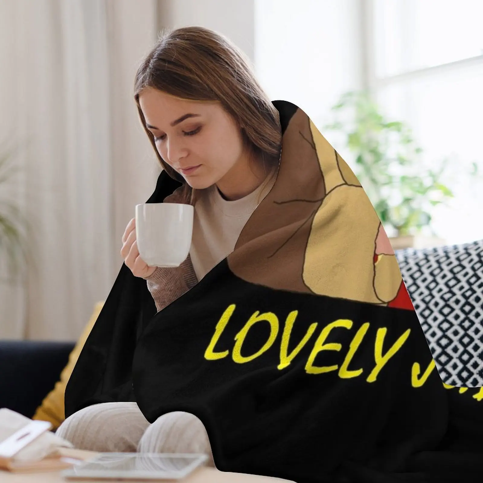 Прекрасно еврейское! (Желтое) Одеяло Роскошные лохматые детские одеяла для