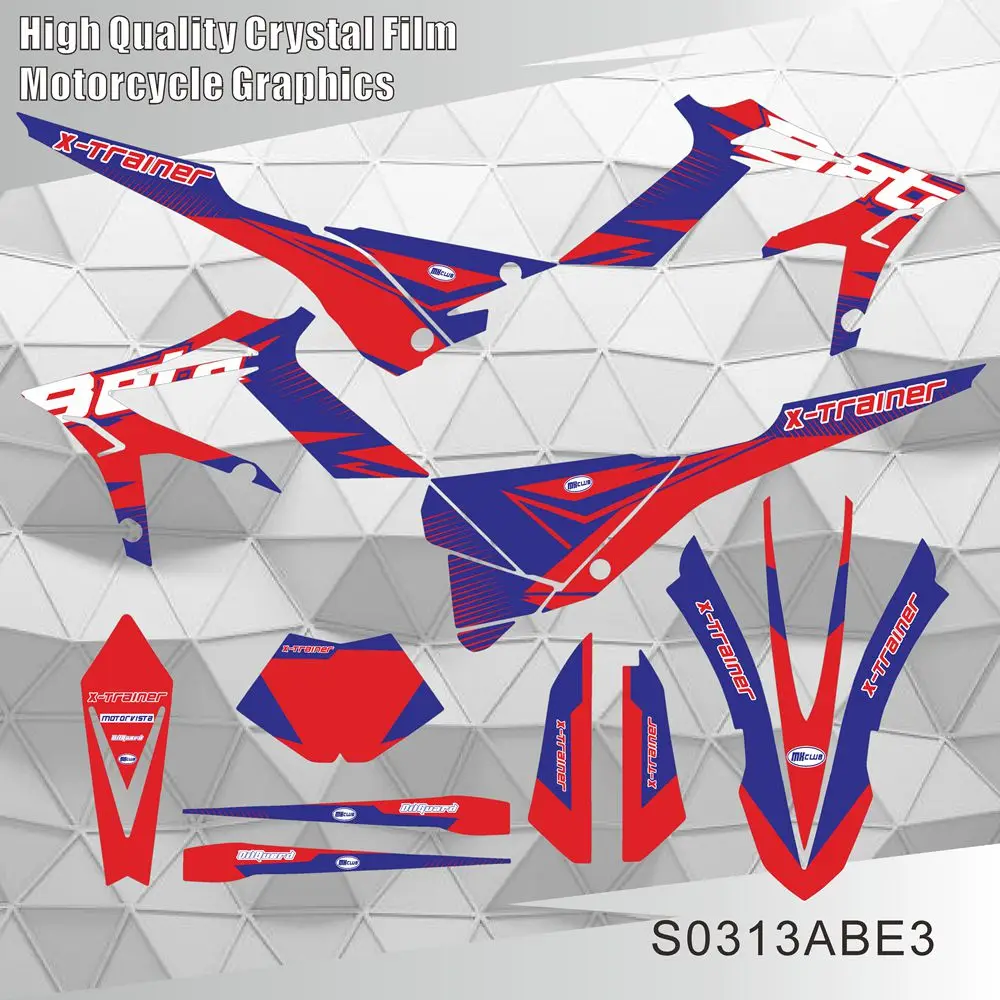 Фото Для BETA X TRAINER X-TRAINER XTRAINER 250 300 2015 2016 2017 2018 2019, графические наклейки, наклейки, фон для мотоцикла №1