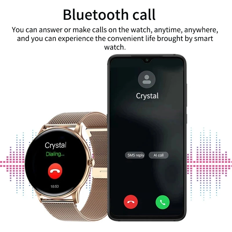 LIGE Модные Смарт-часы Bluetooth Call Мужские женские часы Mulit-sport Фитнес Монитор