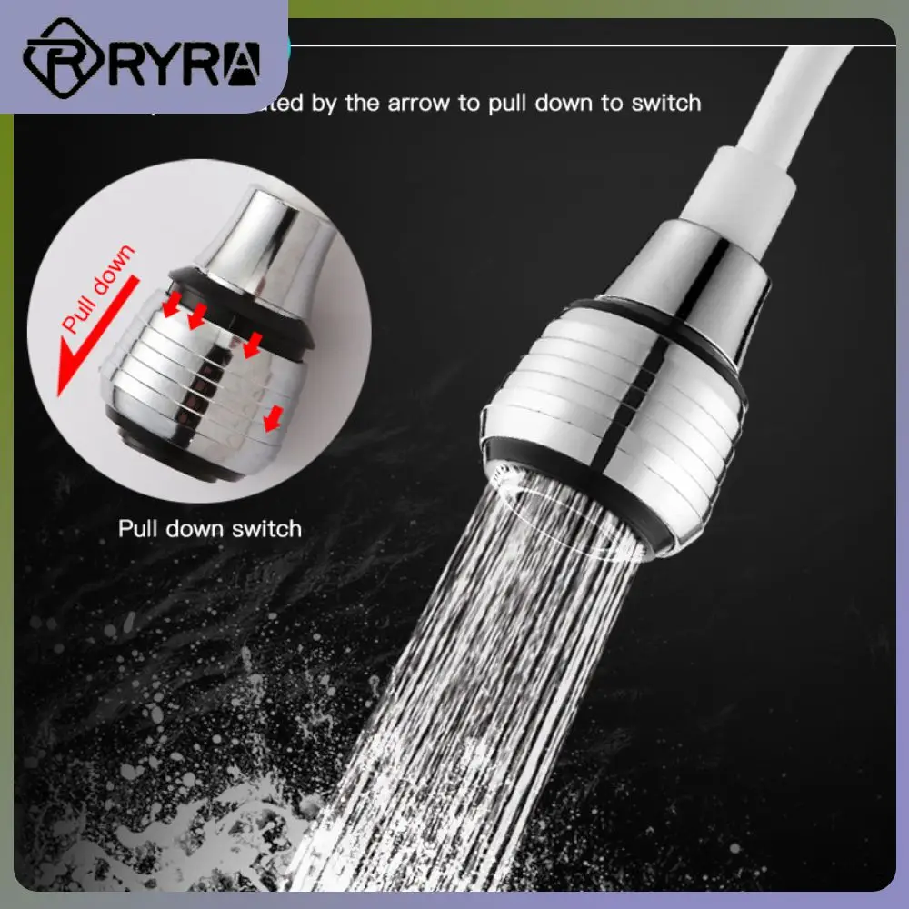 

1PC Kitchen Faucet Extension Extender 360 Rotatable Long Hose Portable Pullable Foaming Bathroom Shower Faucet Spring Tube White