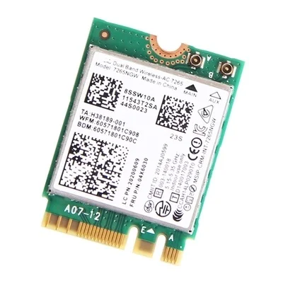 

for Intel Wireless-AC 7265 7265NGW 802.11ac WiFi For Bluetooth 4.0 NGFF Card for IBM Lenovo L450 L550 T450 W550 E550 04X6030