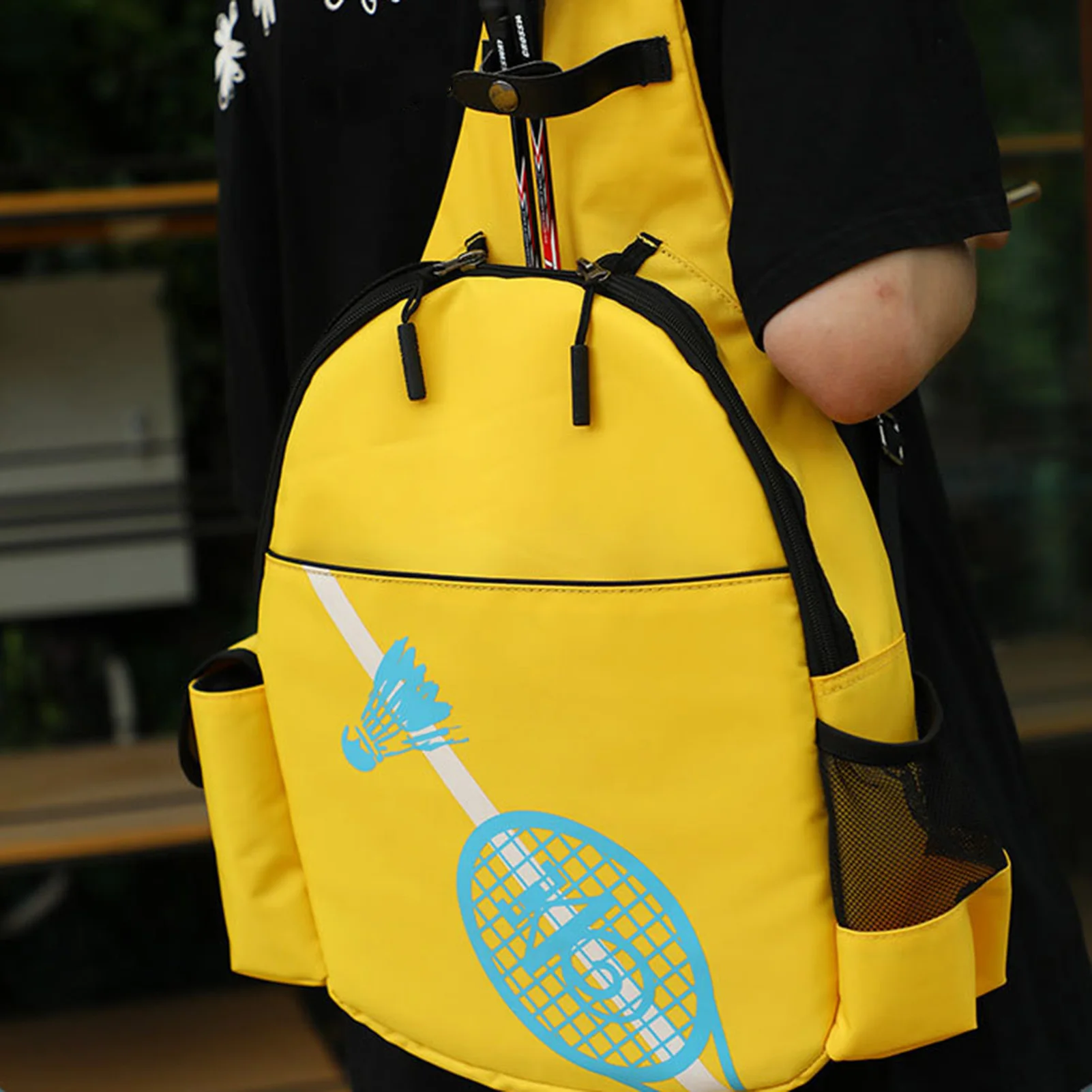 

Tennis Racquet Backpack For Women Men Tennis Racket Bag With Compartment Store Rackets Balls Sports Gear Tennis Bags With