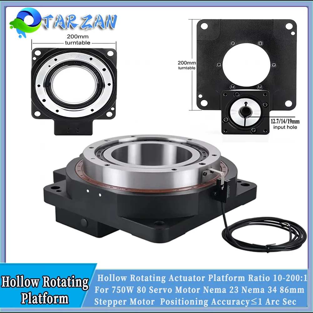 Высокоточная поворотная полая вращающаяся платформа на 360 градусов для 80