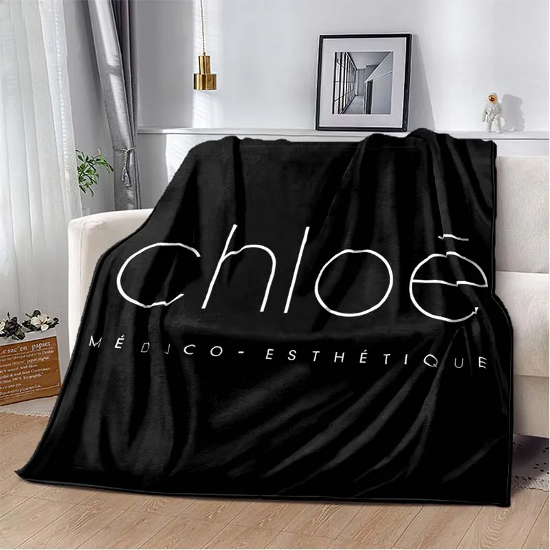 

Одеяло C-Хлоя с художественным принтом и логотипом, модная простыня, высококачественное Фланелевое тонкое одеяло для сна, портативное дорожное одеяло, детское мягкое одеяло