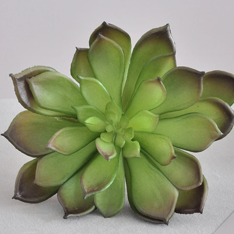 DIA 17 см искусственные зеленые растения драгоценный камень лотос тактильный