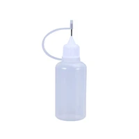 10pcs 10ml 30ml plastic squeezable tip applicator bottle refillable dropper bottles with needle tip caps for glue diy