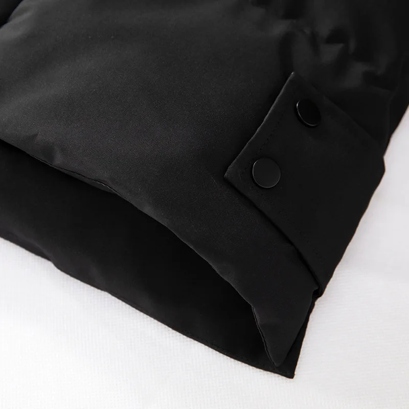 Large-size Mid-length Cotton-padded Men's Hooded Cotton-padded Jacket Winter Thickened Warm Cotton-padded Jacket