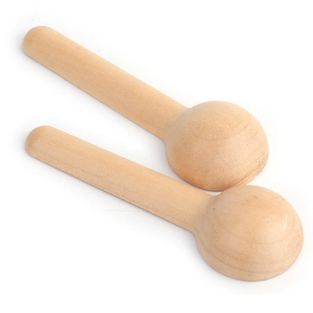 100 шт. деревянные мини-ложки для специй варенья кофе меда чая сахара приправ |