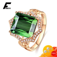 classic rings for women 925 silver jewelry with emerald zircon gemstones finger ring wedding engagement party gift accessories