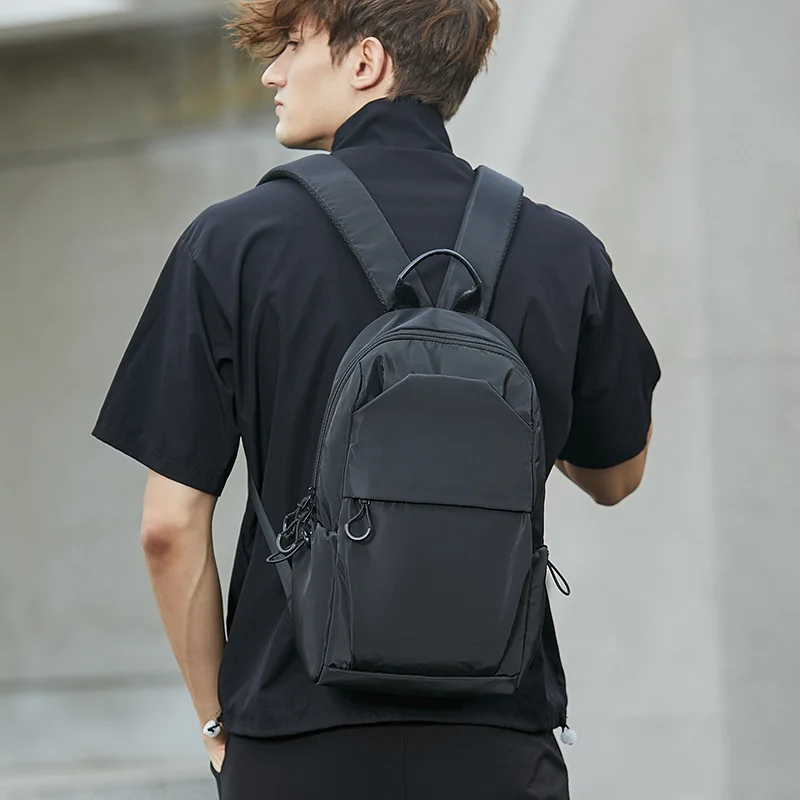 

Men Mini Backpack Anti Theft Backpacks School Light Waterproof Fashion Contracted Casual Teenage Boys Travel Small Mens Bookbag