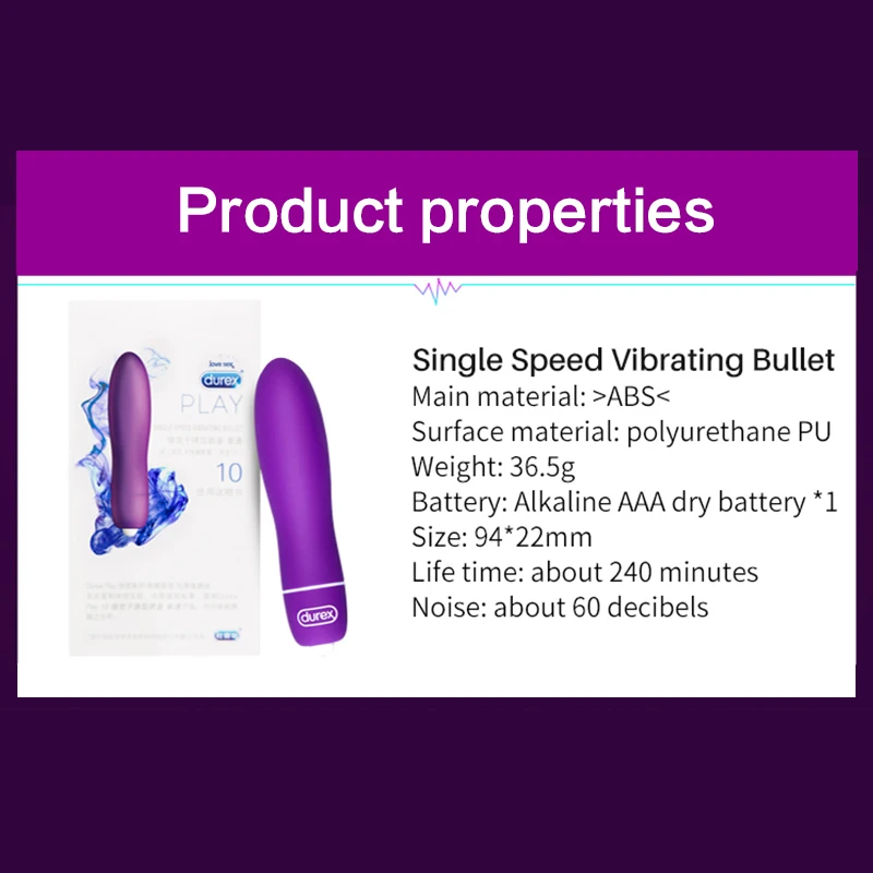 Мини-вибратор Durex для женщин 5 режимов USB зарядка интимные игрушки взрослых