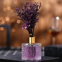 80ml aroma oil diffuser sets for home indoor room decoratio clean air dry flower rattan fragrance essential oil glass bottle