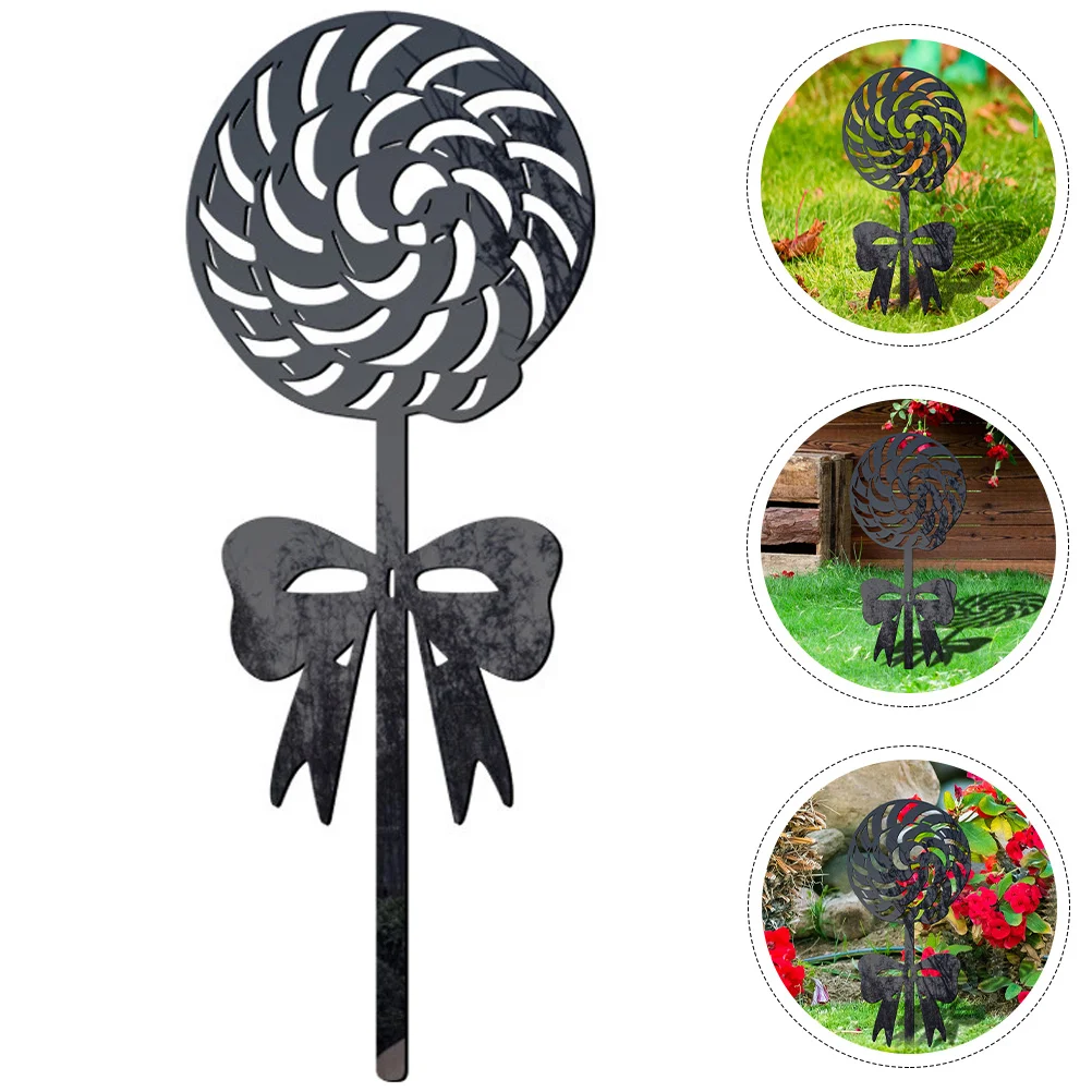 

Garden Christmas Stakes Outdoor Decorations Lawn Decor Peppermint Sign Candy Signs Xmas Acrylic Ornaments Outsidecane Lollipop