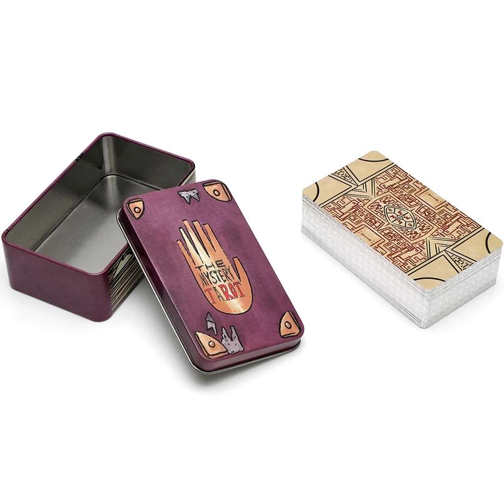 Тайна Таро в жестяной коробке! 78-карточная колода мультяшном стиле.