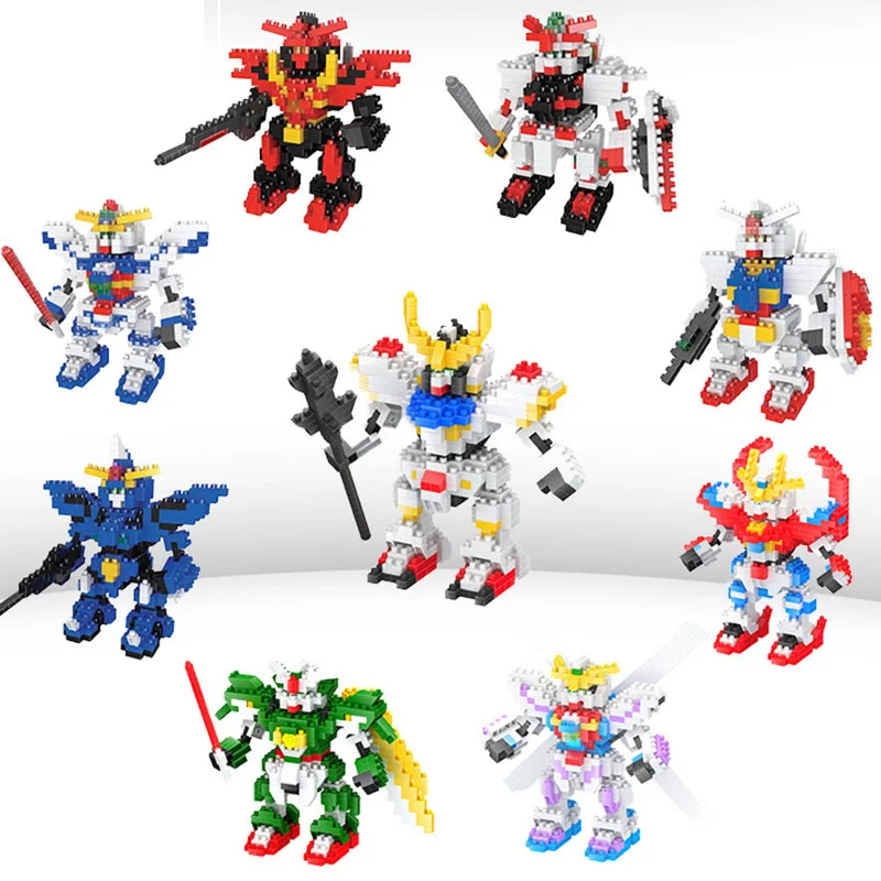 

Gaoda Mechanical Warrior Building Blocks Anime GUNDAM Fighter Action Toy Figures Blocks Assemble Toys Bricks Kids Birthday Gifts