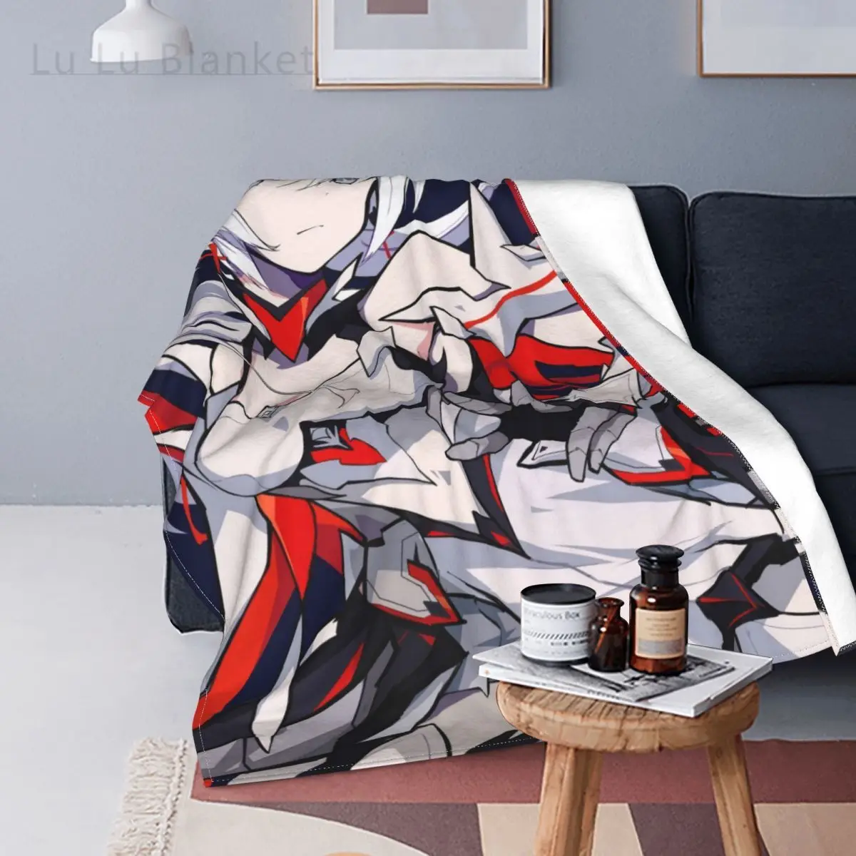 

Honkai Impact 3 Mobile Game Blanket Coral Fleece Plush Print Pretty Girl Anime Throw Blankets for Bedding Travel Bedspread