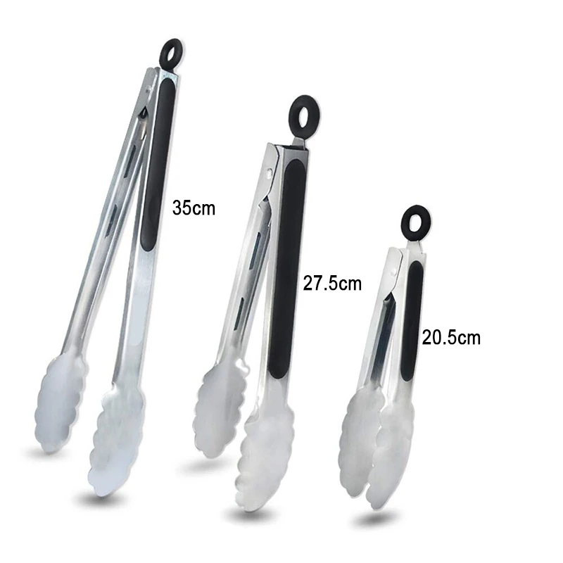 Удлиненные щипцы для барбекю из нержавеющей стали зажимы салата и макарон