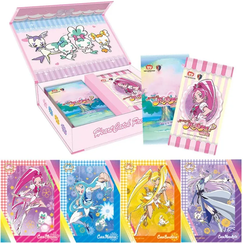 

Новые коллекционные открытки в форме сердца Catch Pretty Cure, карточка с милым ангелом, серия Sakura, периферийная редкая ограниченная игра, карточка, игрушка в подарок