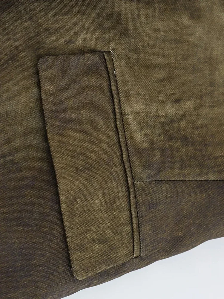 Зеленый повседневный плащ с принтом тай-дай женский новый свободный крой