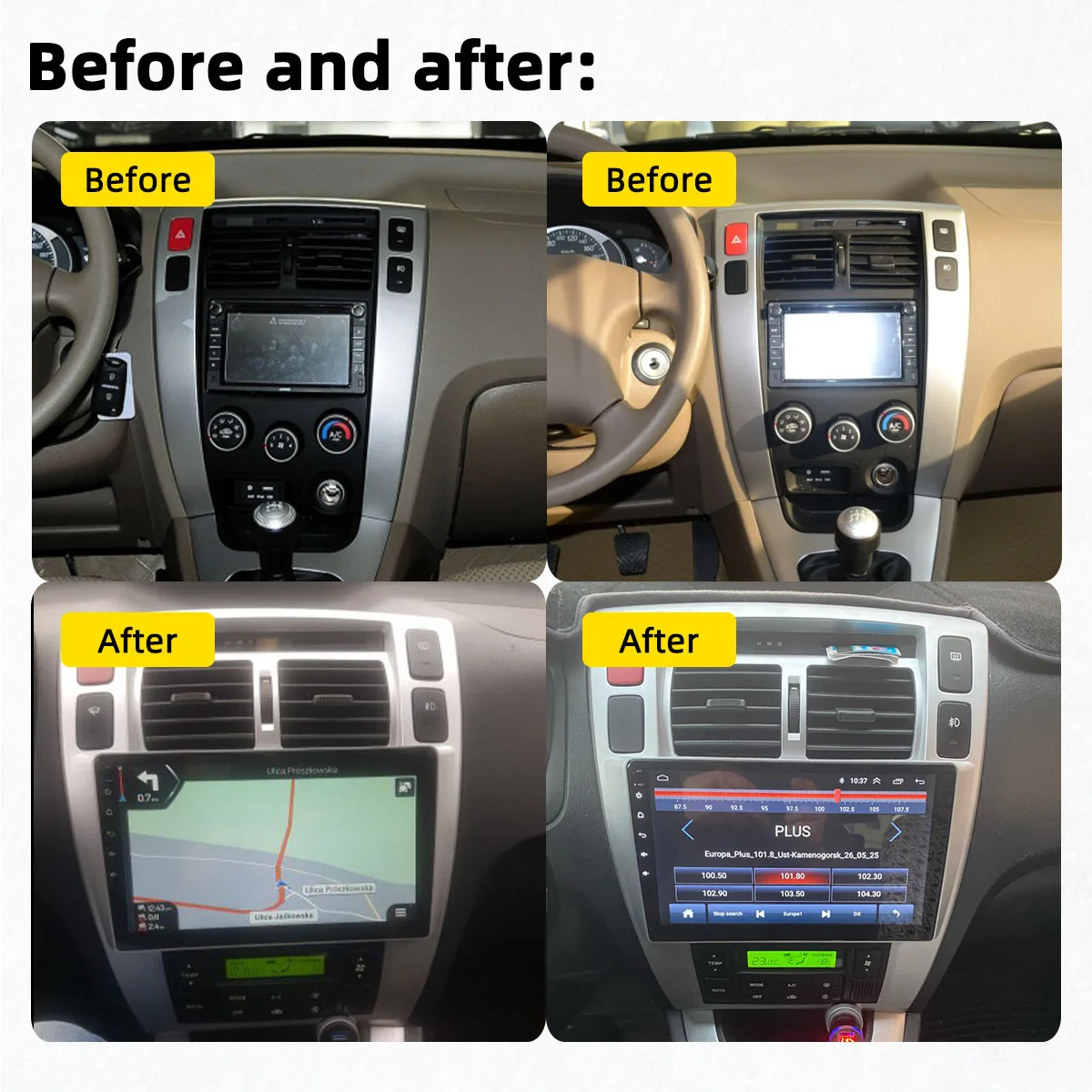 $113.84 Autoradio 2 Din Android for Hyundai Tucson 2006-2013 10.1 Inch Screen Car Stereo Gps Navigation FM Radio Multimedia Video Player