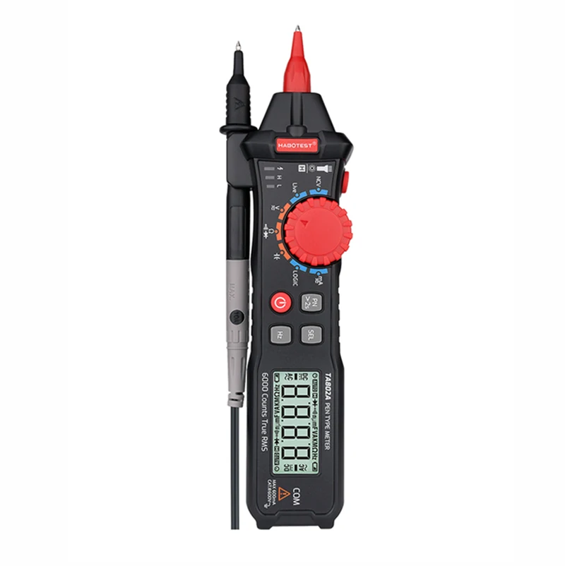 

TA802A Digital Multimeter AC/DC 600mA 600V Capacitance Hz Resistance NCV Null Wire Test Live Wire Test with CE Habotest