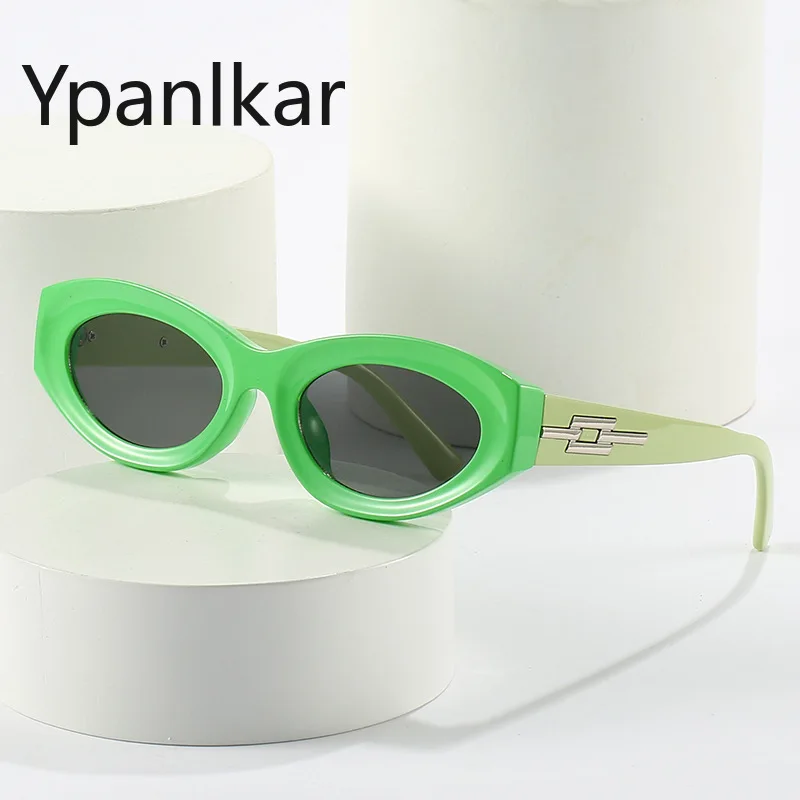 

2022 модные Овальные Солнцезащитные очки женские UV400 Солнцезащитные очки винтажные цветные блокирующие маленькие очки солнцезащитные очки м...