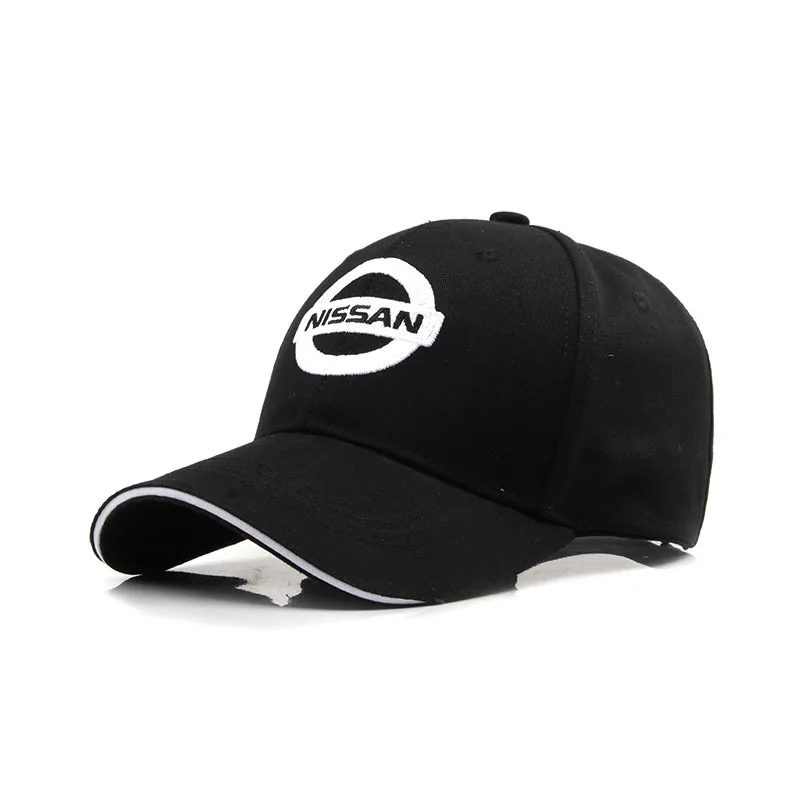 

2023 new curved eaves embroidery four seasons baseball cap car logo Nissans sun visor baseball cap