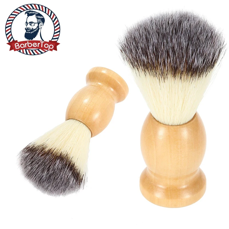 

Мужская бритвенная щетка из искусственной кожи, деревянная щетка для бритья, инструменты для уборки дома и салона