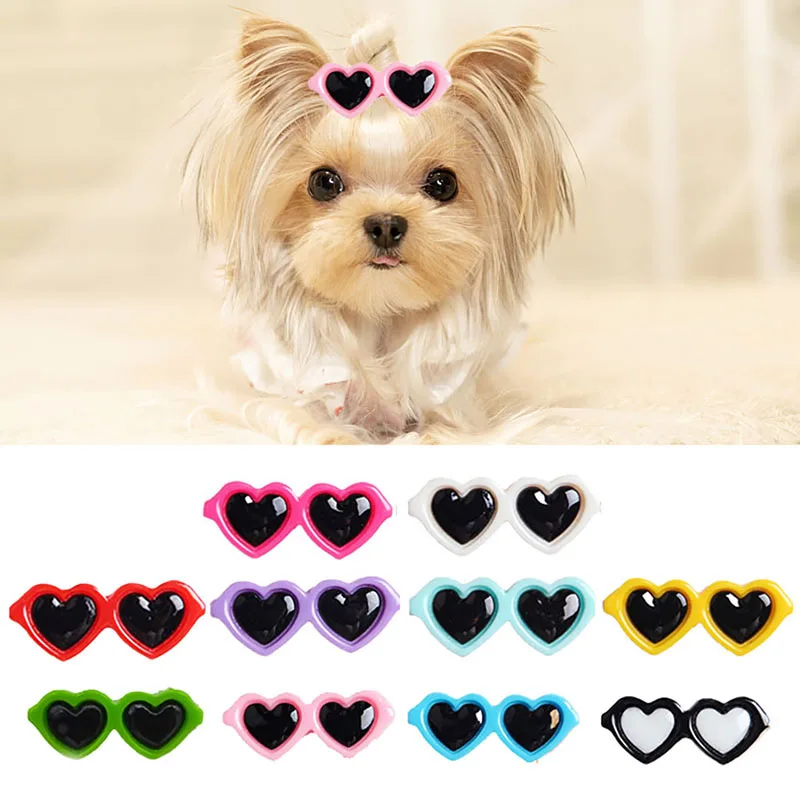 

2/5Pcs Multicolor Dog Hair Clips Sunglass Hairpin Pet Puppy Hairpins Dog Cat Grooming Accessories Home Cute Pets Headwear Supply