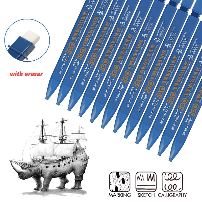 

Карандаш автоматический механический с плоской головкой, 1/2/4 комплекта
