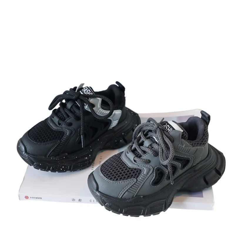 

Детские сетчатые кроссовки, дышащие удобные спортивные туфли на платформе, с мягкой подошвой, повседневная обувь, весна-осень