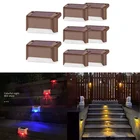 300 люмен солнечные палубные фонари, уличные шаговые огни, водонепроницаемые светодиодные солнечные фонари для перил, лестниц, ступенек, забора, двора, внутреннего дворика и дорожек