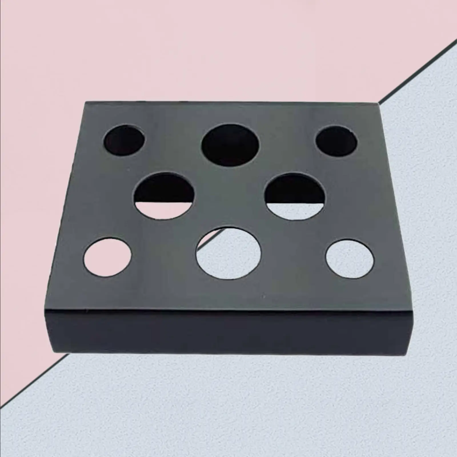 

8 отверстий, держатель для чашки из нержавеющей стали с пигментными чернилами для татуировок, стойка, полка-органайзер, поставка черного цвета