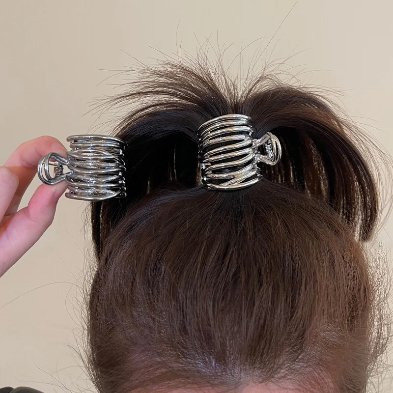 

Irregular Metal High Ponytail Holder Women Girl High Ponytail Hair Claw Fixed Hairpin Clip Personality Hair Accessories Headwear