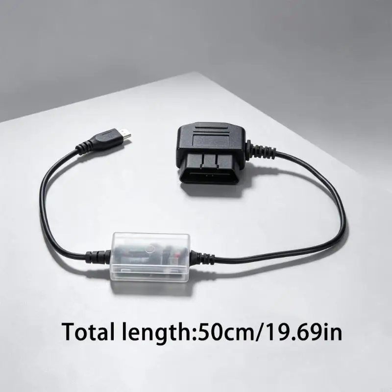 Кабель для зарядки аккумулятора типа C-OBD для аварийной зарядки автомобильного аккумулятора 12 В, кабель длиной 50 см с выходом (art.: 3920dcff2035b) - 3920dcff2035b