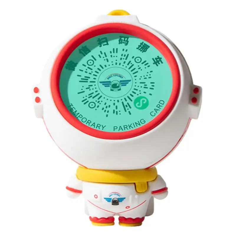 

Автомобильная фотография карта автомобильной временной парковки астронавт сканируемый QR-код творческие космические Умные Наклейки QR временные