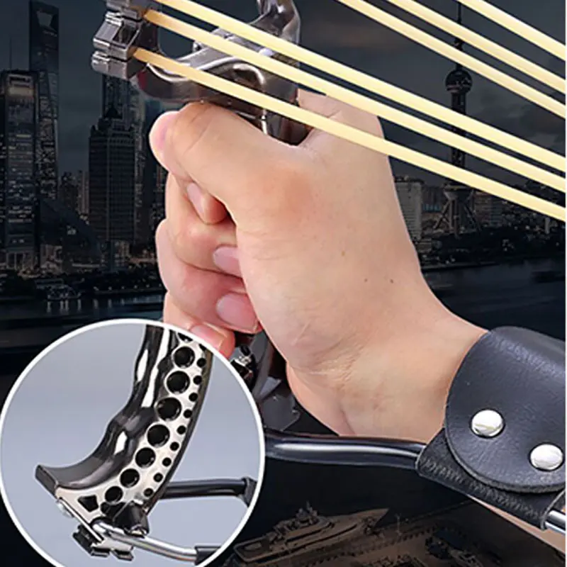 Рогатка Складная для взрослых Мощная с мраморным рисунком охоты 2022 | Спорт и