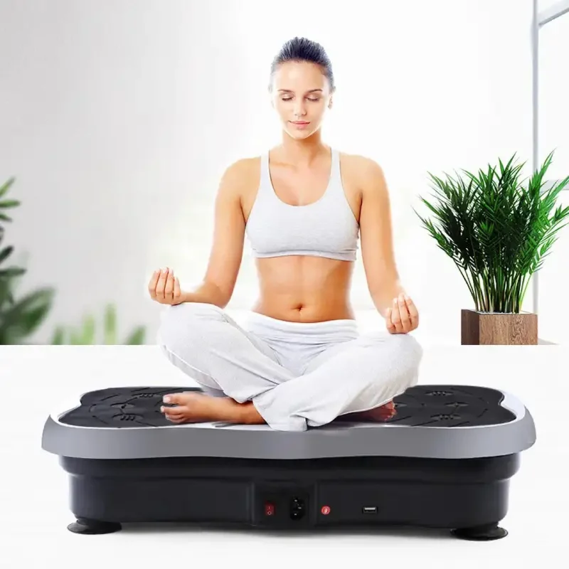 

220V 500W Exercise Fitness Slim Vibration Machine Body Trainer Plate Platformody Shaper Exercise Resistance Fitness Equipment