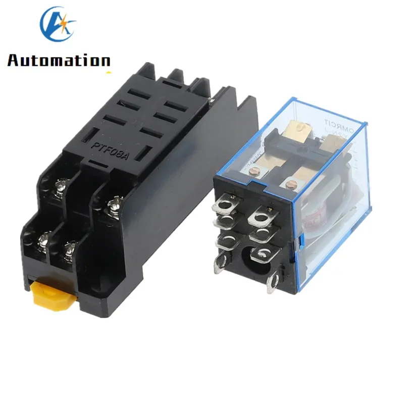 

220/240 В переменного тока, 10 А, 8-контактное реле мощности катушки DPDT LY2NJ HH62P HHC68A-2Z с гнездом