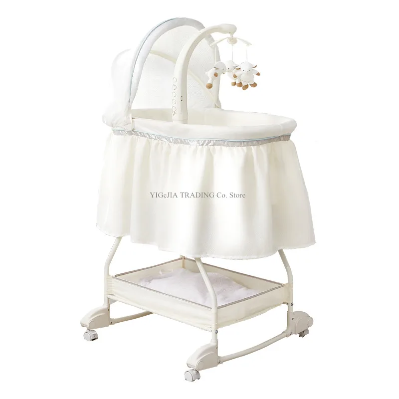 Multifunctional Cute Newborn Baby Crib, Portable Travel Crib, Sweet Beginnings Bassinet, Foldable Baby Cradle Bed