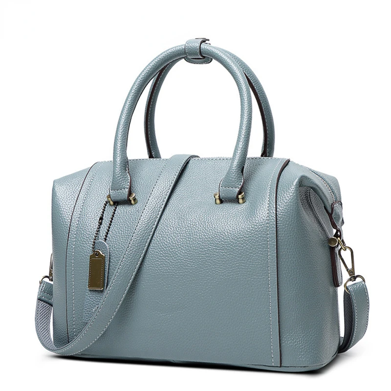 

Женская кожаная сумка на плечо 2022, роскошные бостонские сумки, модные женские сумки-мессенджеры, повседневные женские сумки-тоут через плеч...