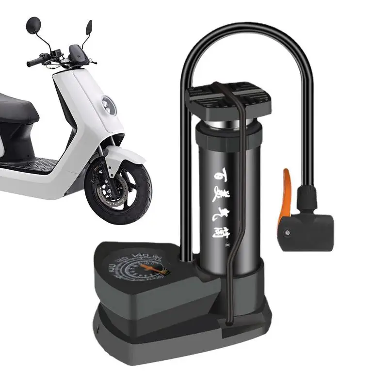 

Насос высокого давления с педалью, маленький велосипедный воздушный насос, велосипедные аксессуары, велосипедный мини-насос высокого давления для шин с манометром для велосипеда