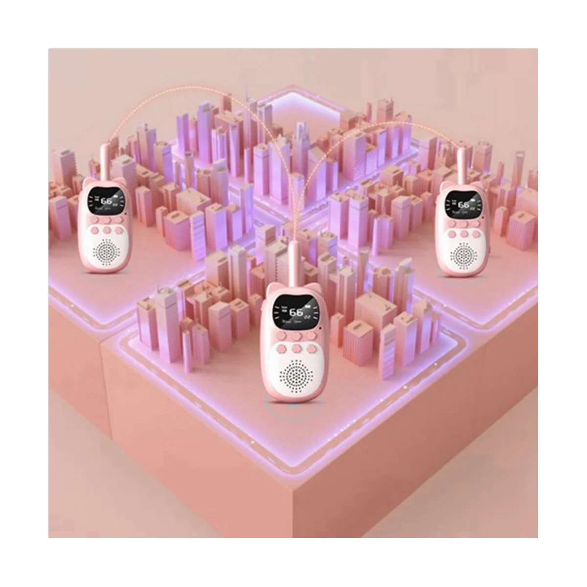 2 шт. портативная перезаряжаемая рация 0 3 км