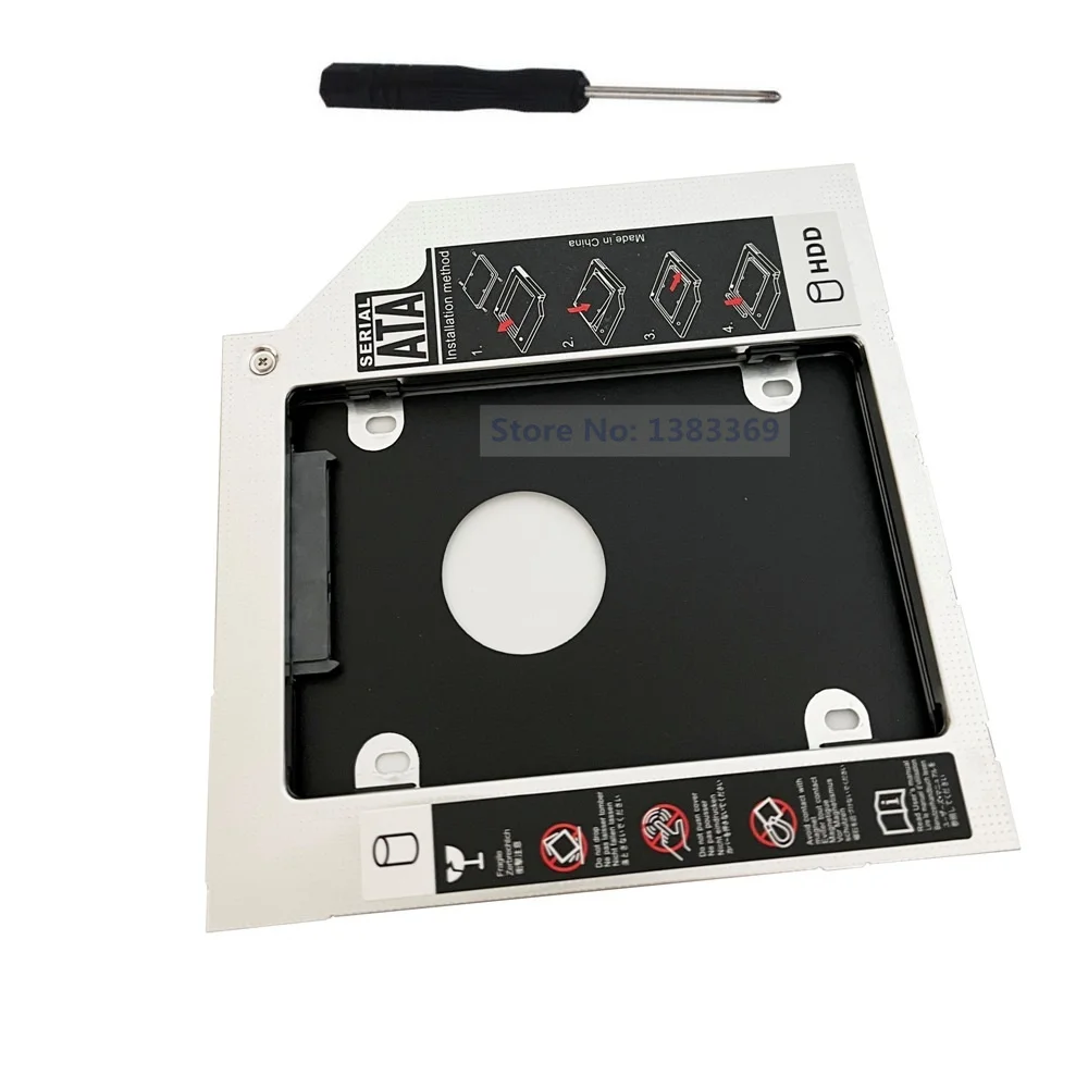 NIGUDEYANG 2-й жесткий диск SSD жесткий диск Оптический отсек Caddy адаптер для HP ProBook 445 450 650 G1 G2 G3 заменяемая Φ GU70N