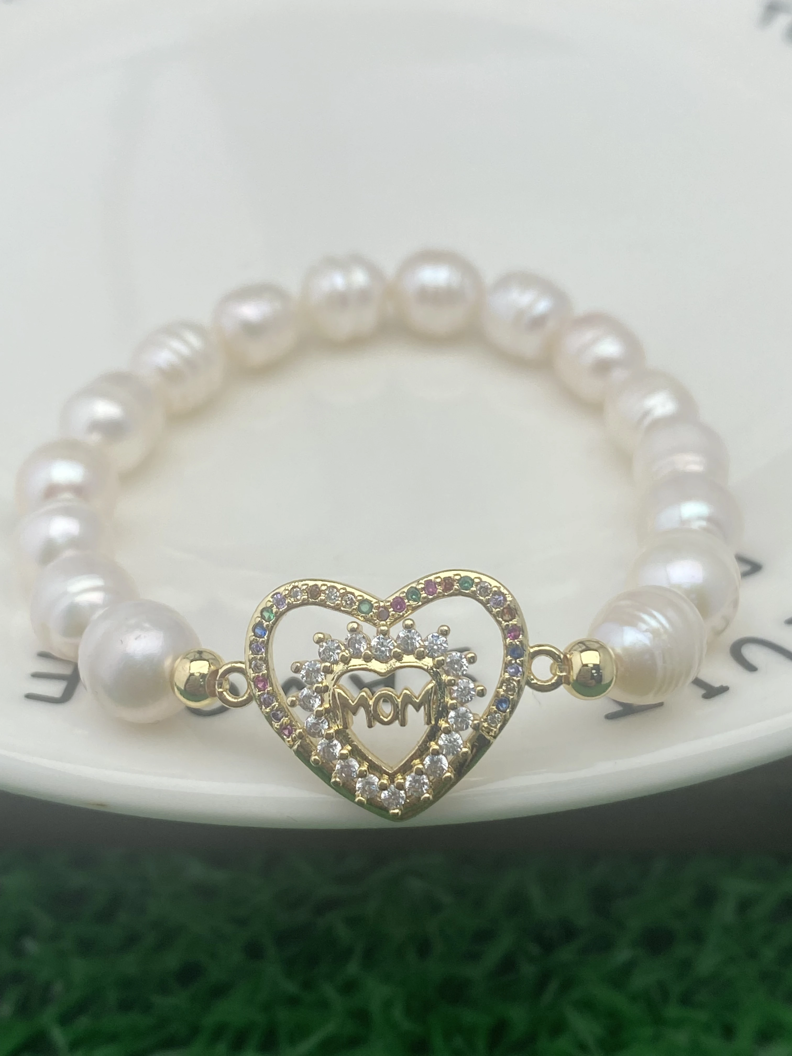 

Fashion Pave Clear CZ Heart Cluster Bracelet Jewelry for Women