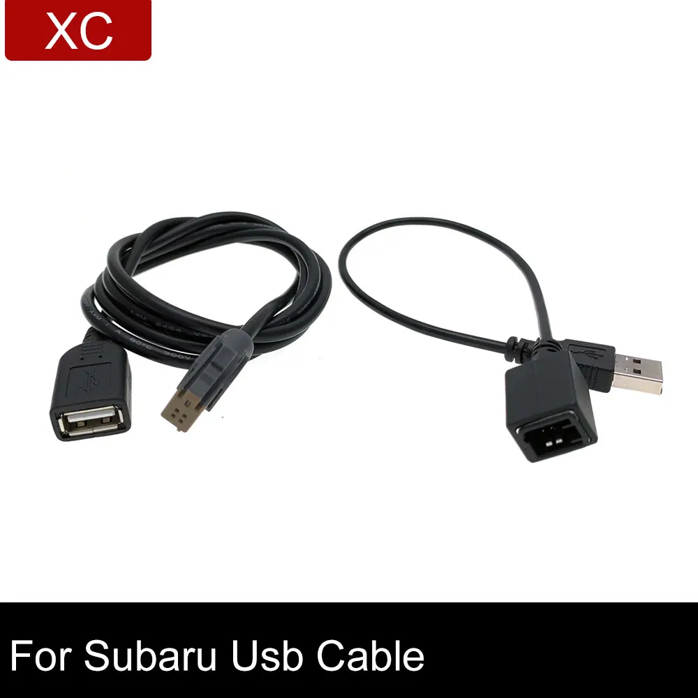 

Car Aux Audio Input Media Data Wire for Subaru 4PIN Plug Adapter Cable to Standard USB interface Line Extension Lead for Suzuki