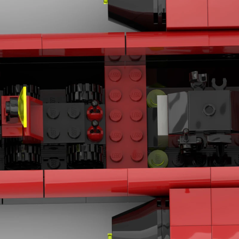 Набор строительных блоков MOC M Tron Quad Hauler Space Starship, 543 детали, модель космического корабля, декор для дома, украшение для стола, акцентный элемент для полки, премиальный подарок для взрослых (art.: 3920dbc76b628) - 3920dbc76b628