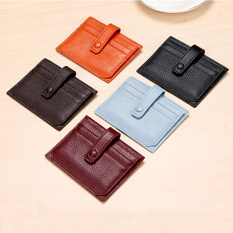

Модный мягкий тонкий кошелек из 100% натуральной кожи, мини-кошелек для кредитных карт, кошелек, держатели для карт, мужской кошелек, тонкие маленькие женские кошельки